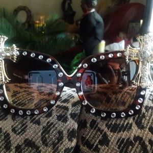 "Keep Me Near The Cross" designer sunglasses